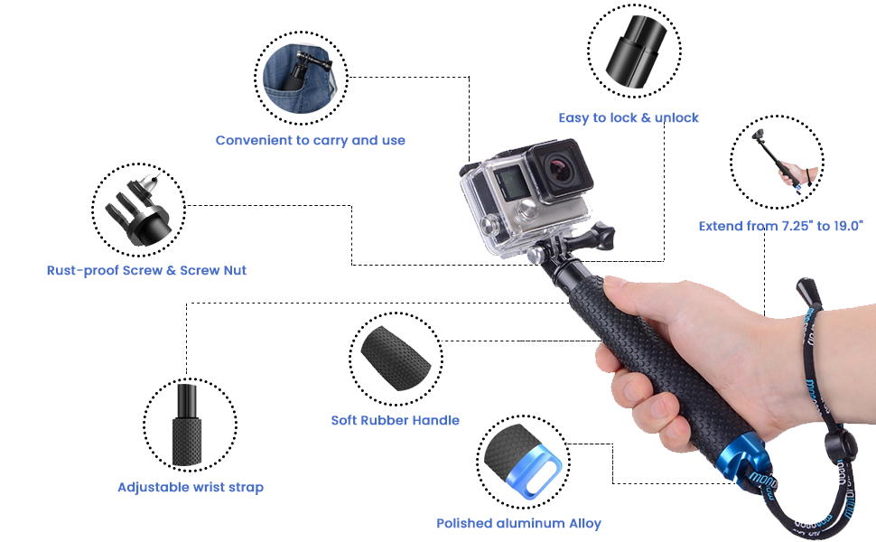 Selfie Stick for GoPro 