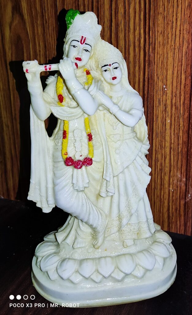FABZONE Antique Finish Lord Radha Krishna|Radha Krishna Murti