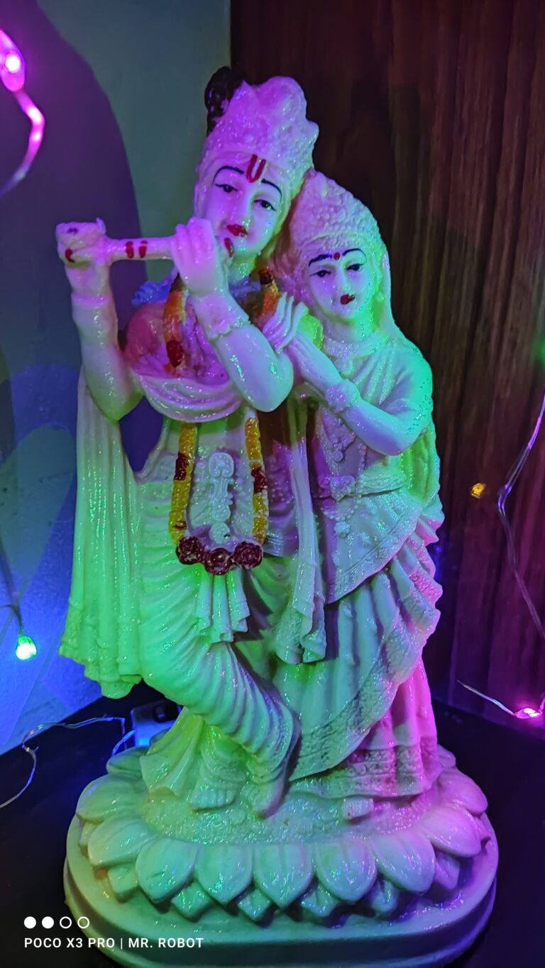 FABZONE Antique Finish Lord Radha Krishna|Radha Krishna Murti